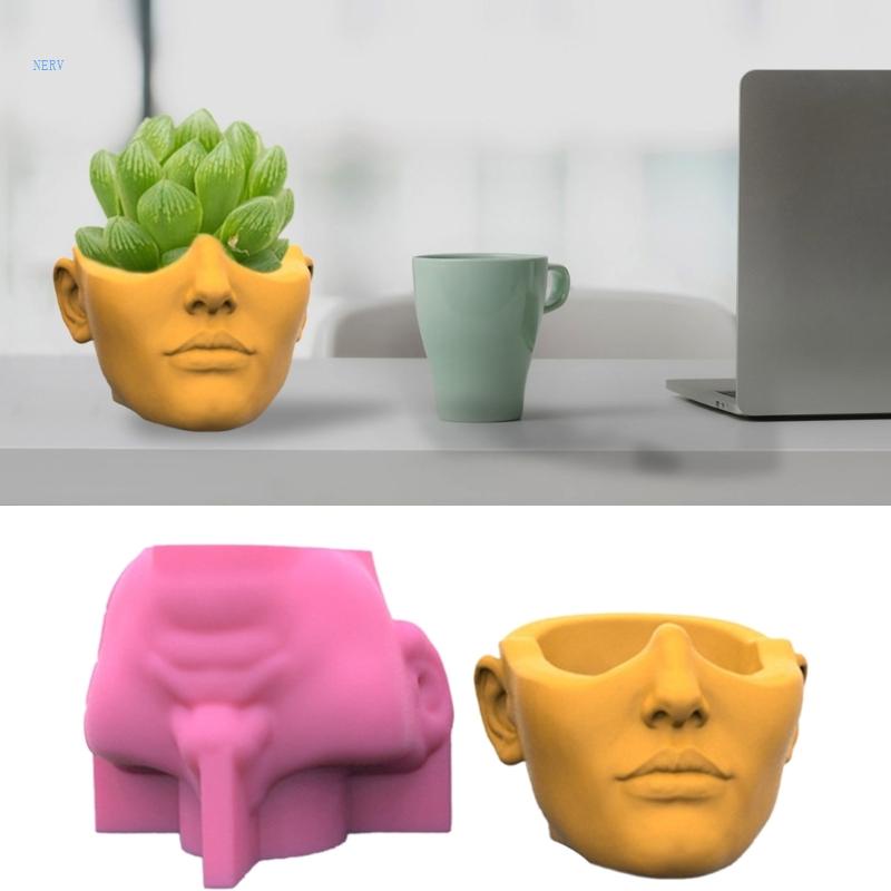 Khuôn Silicone Dùng Làm Chậu Hoa Diy Tiện Dụng