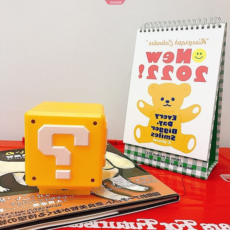 Đèn Ngủ Để Bàn 64 Bóng LED Hình Super Mario Bros Cổng Sạc USB Cho Bé