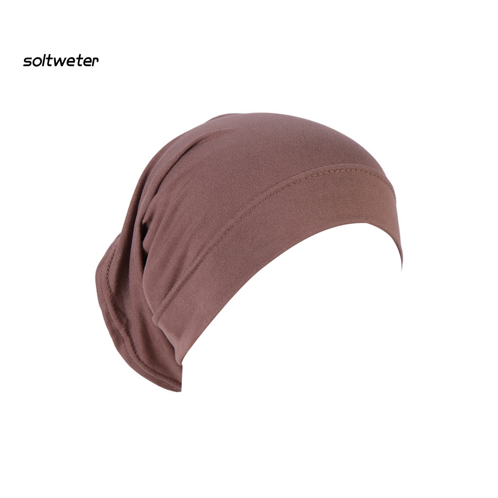 Khăn Turban Màu Trơn Co Giãn Thoáng Khí Mềm Mịn Mặc Hàng Ngày
