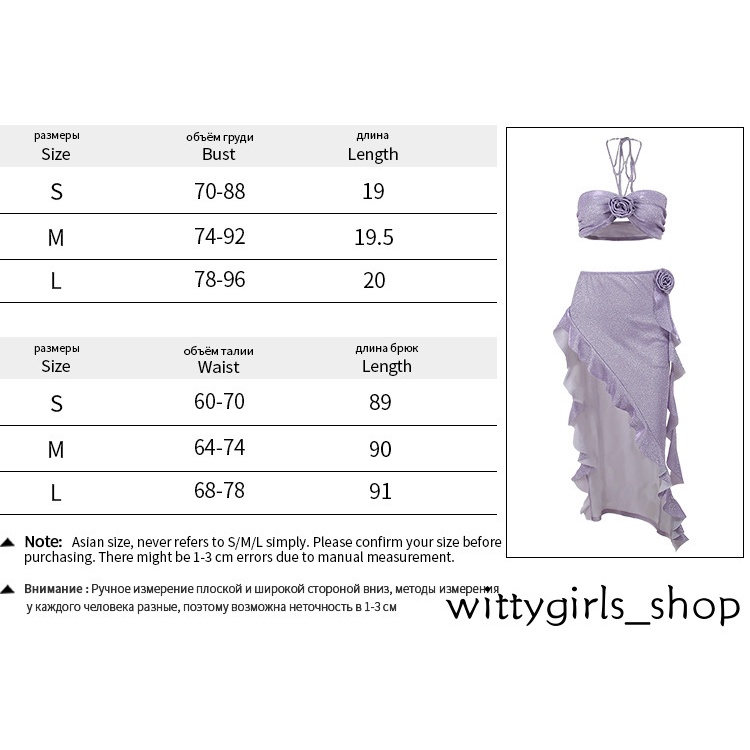 Cửa Hàng Wittygirls_ Shop | Bộ Bikini Trễ Vai Họa Tiết Hoa Quyến Rũ Cho Nữ