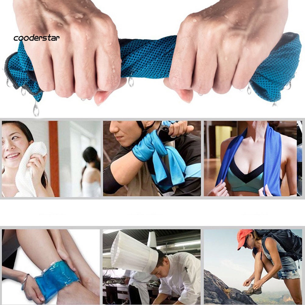 Khăn Lưới Làm Mát Màu Sắc Thời Trang Mùa Hè