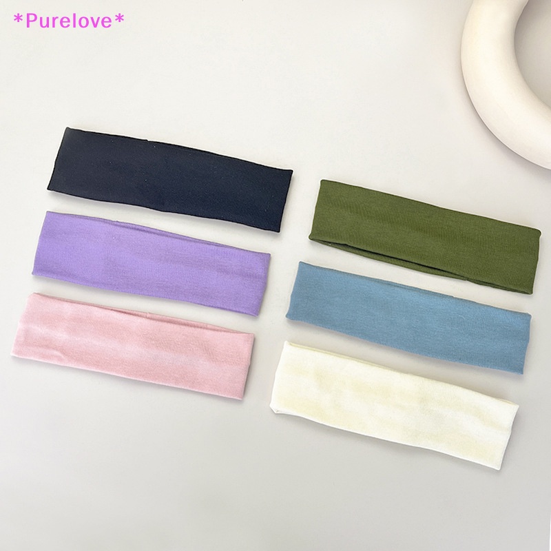 Băng Đô Thể Thao Chất Liệu Cotton Co Giãn Thấm Hút Mồ Hôi Tiện Dụng Dành Cho Nữ Mới