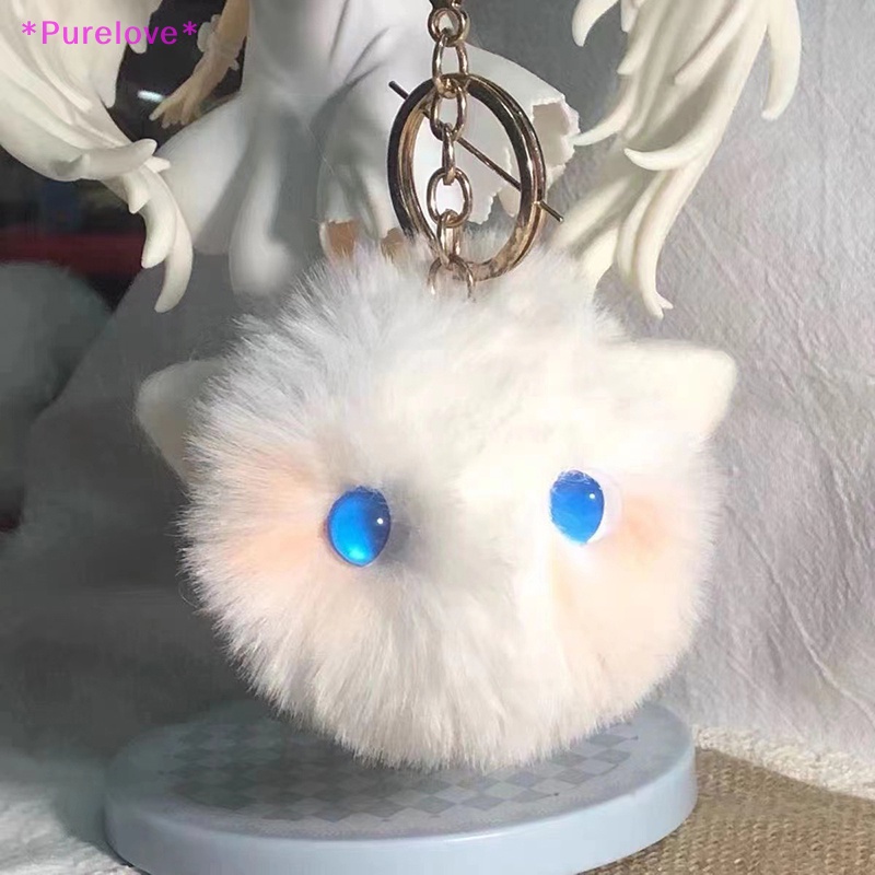 Móc Khóa Hình Chú Mèo Nhồi Bông Đáng Yêu 8cm Mới