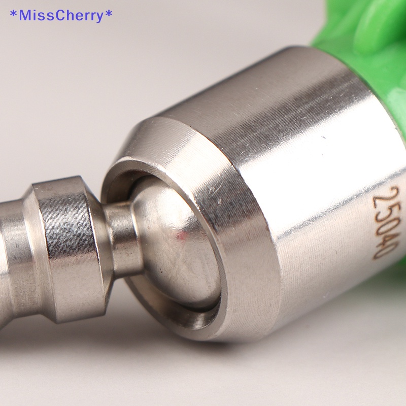 1 Vòi Phun Nước Áp Suất Cao 1 / 4 &quot;Bằng Thép Không Gỉ Xoay 360 Độ 0 15 25 40 Độ Mới