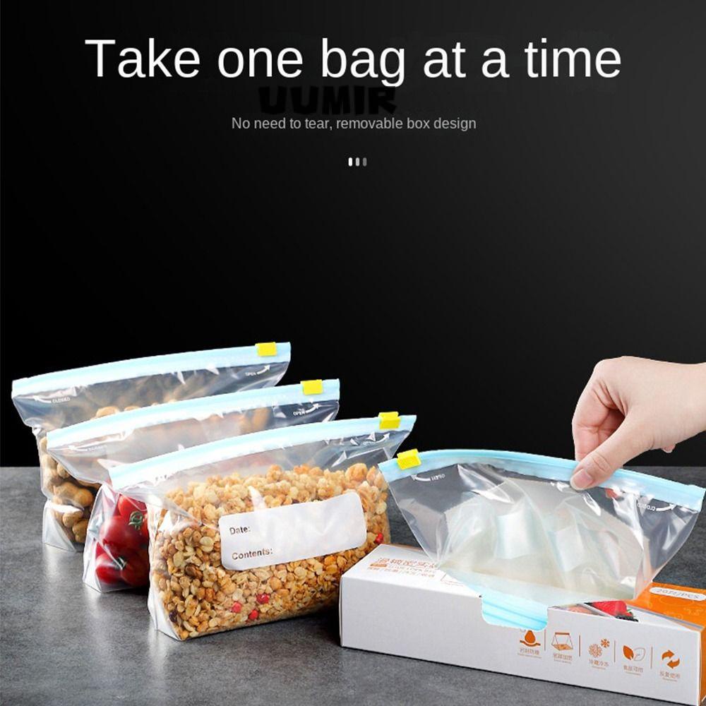 UUMIR Set 25 / 20 / 15 Túi Zip Nhựa Trong Suốt Đựng Thực Phẩm