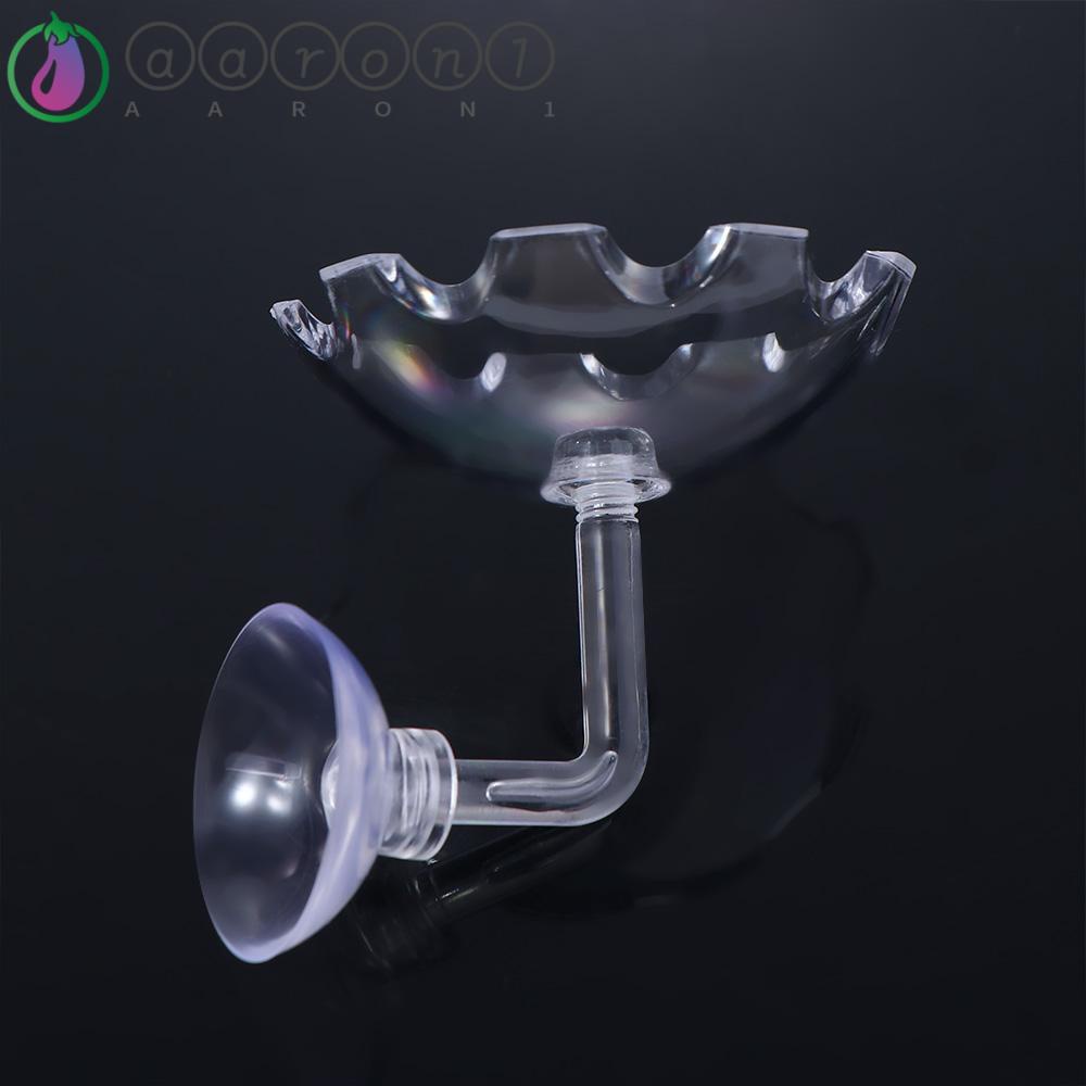 AARON1 Khay Đựng Thức Ăn Bằng Acrylic Không Độc Hại Kèm Cốc Hút Tiện Dụng Cho Bể Cá