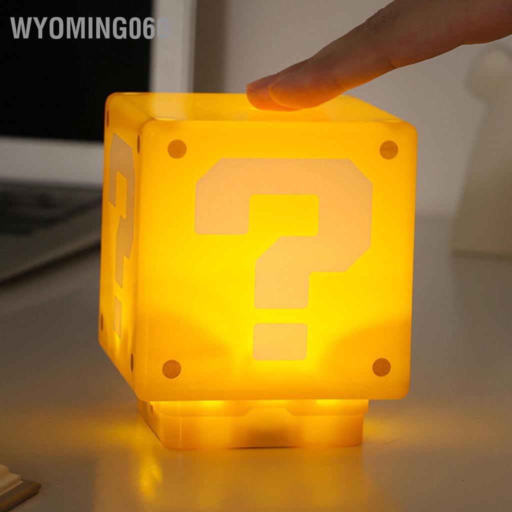 Wyoming060 Dấu Hỏi Ánh Sáng Ấm Cúng Cấu Trúc Nhỏ Gọn Trang Trí Nhà Món Quà Hoàn Hảo Đầu Giường Đèn Ngủ Cho Phòng Khách
