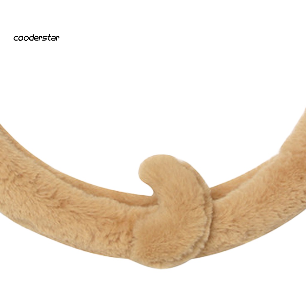 Vỏ Bọc Vô Lăng 38cm Bằng Lông Nhung Họa Tiết Hoạt Hình Dễ Thương Trang Trí Xe Tải