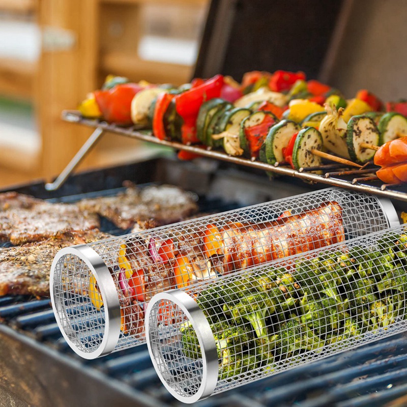 Bộ 2 Rổ Nướng BBQ Nhỏ Gọn Tiện Lợi