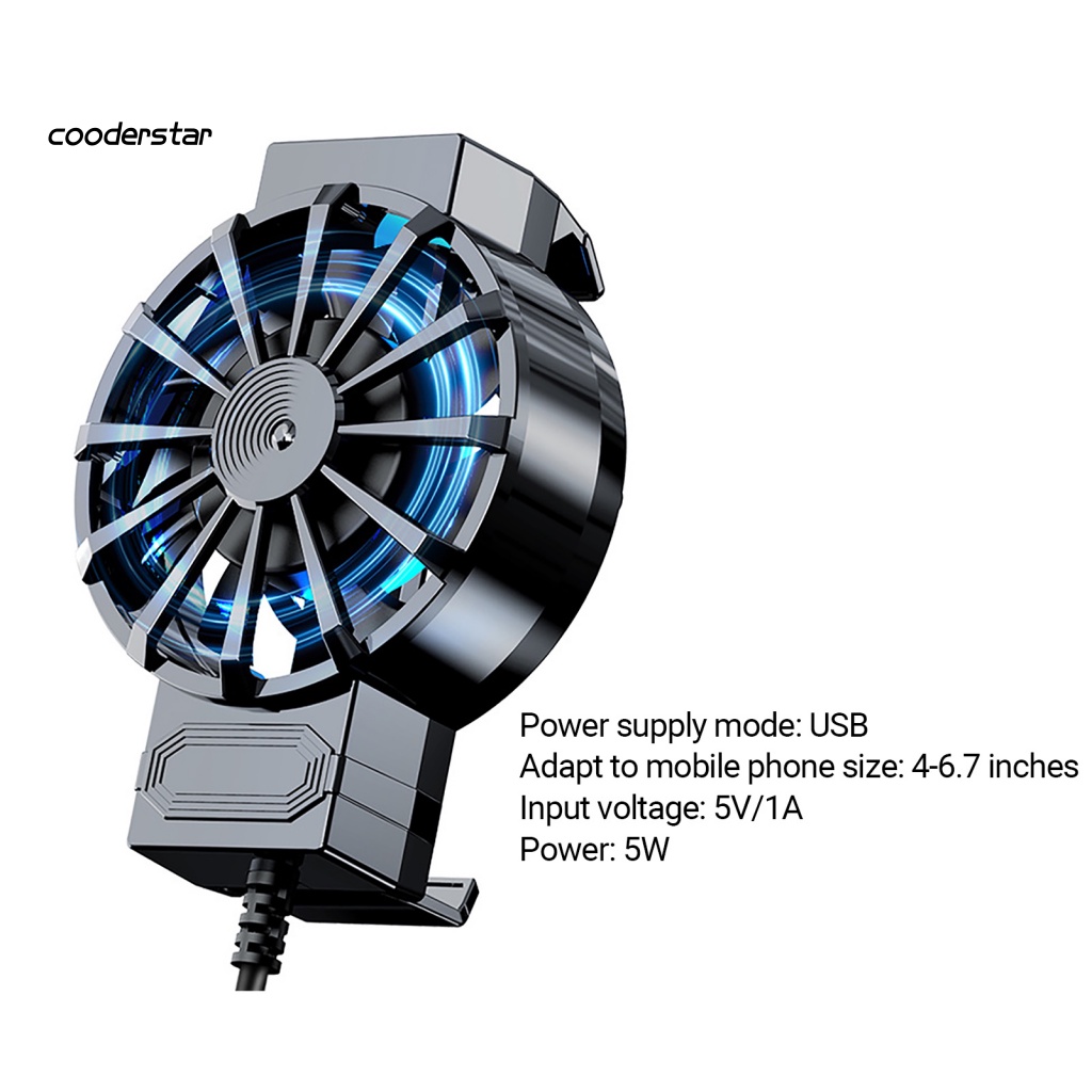 Quạt Tản Nhiệt Làm Mát Turbo Hurricane Chống Trượt Tùy Chỉnh Nhiều Góc Tiện Dụng Cho Điện Thoại Sm