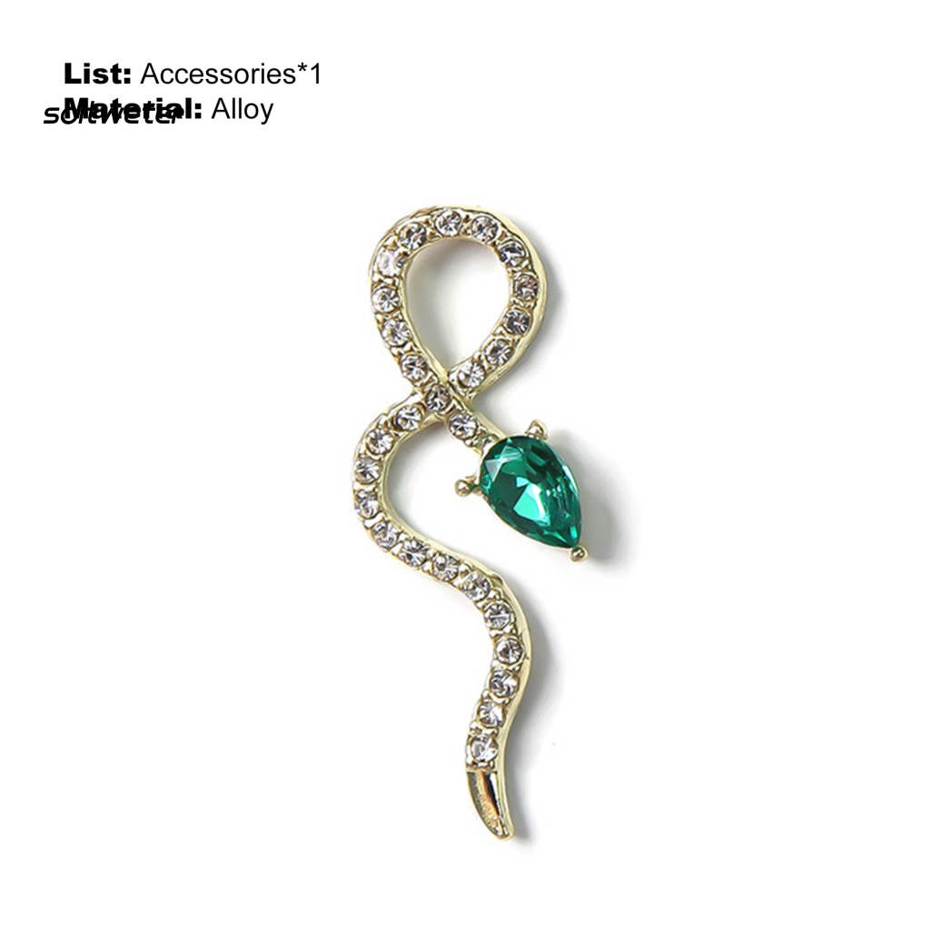 Phụ Kiện Trang Trí Móng Tay Hình Rắn Và Hoa Hồng Tinh Tế