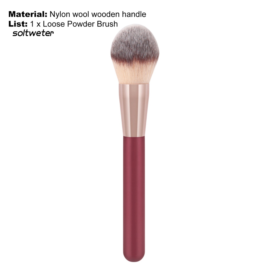 Cọ Trang Điểm Phấn Bắt Sáng Đầu Ống Màu Hạt Dẻ Cỡ Lớn Thoải Mái Dễ Vệ Sinh