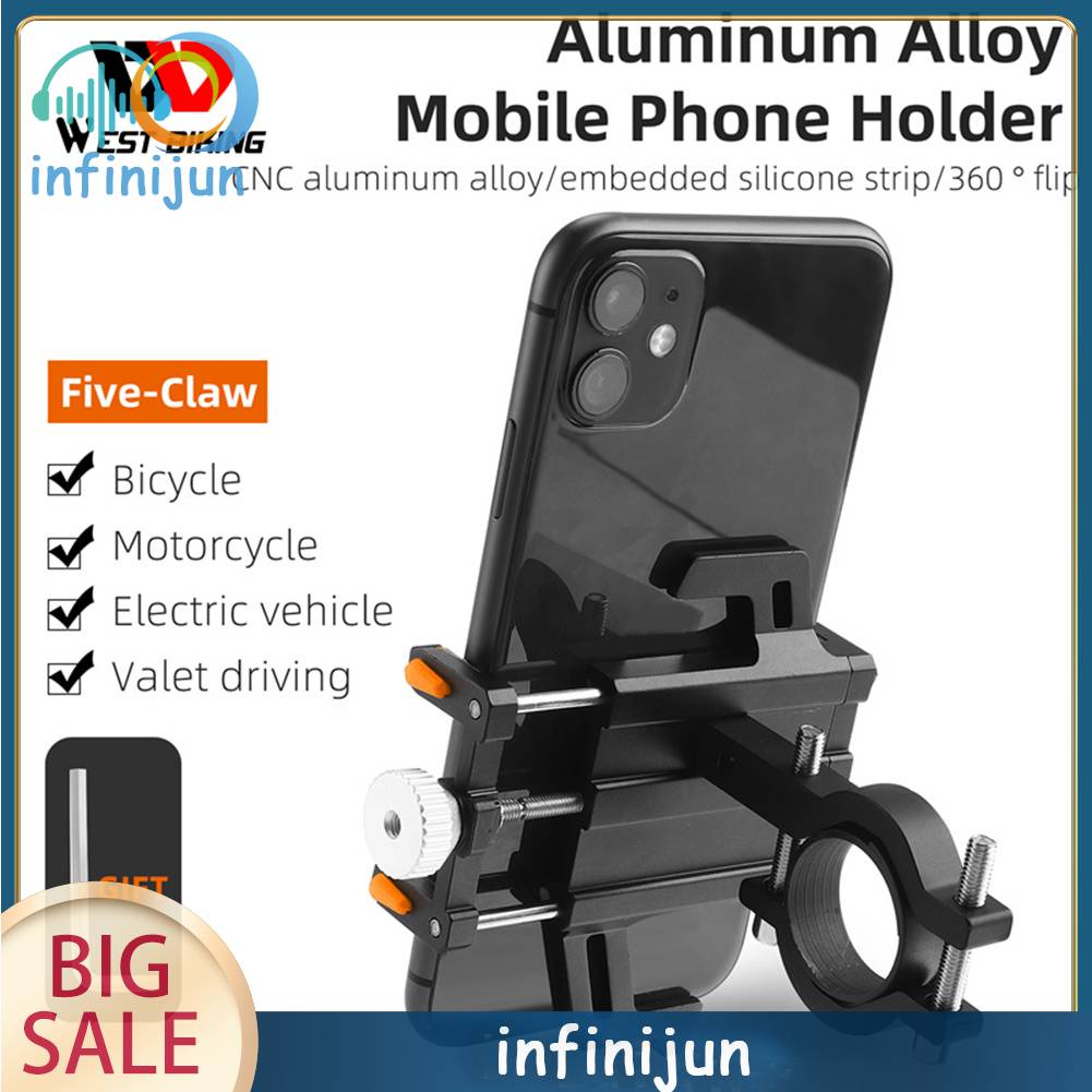 Giá Đỡ Điện Thoại Di Động Năm Chân GPS Gắn Xe Đạp Cho Tất Cả Các Dòng Điện Thoại
