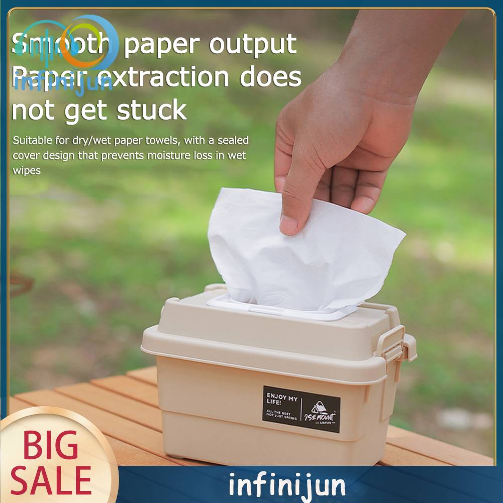 Giỏ Đựng Khăn Giấy 1.1L Tiện Lợi Đi Cắm Trại