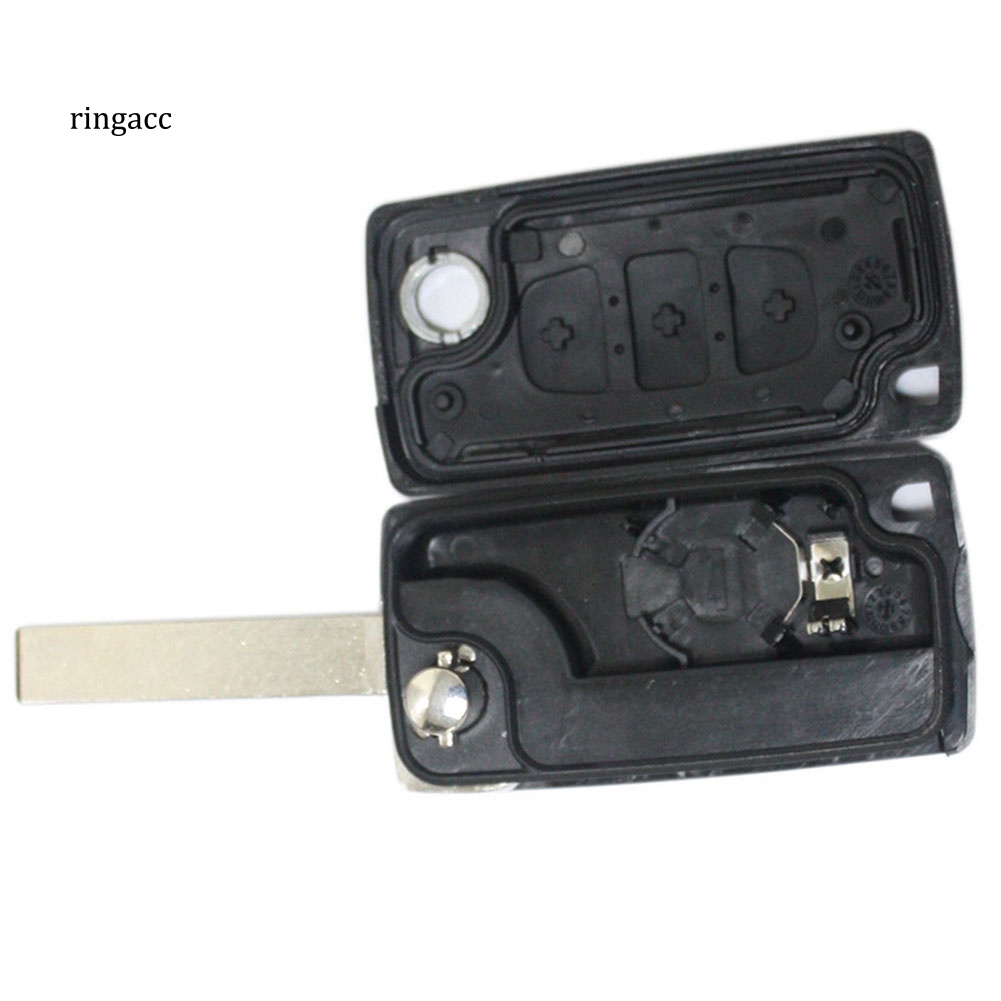 Vỏ ChìA KhóA ĐiềU KhiểN Từ Xa, 3 NúT BấM Cho Xe Peugeot 207 307cc 308 SW