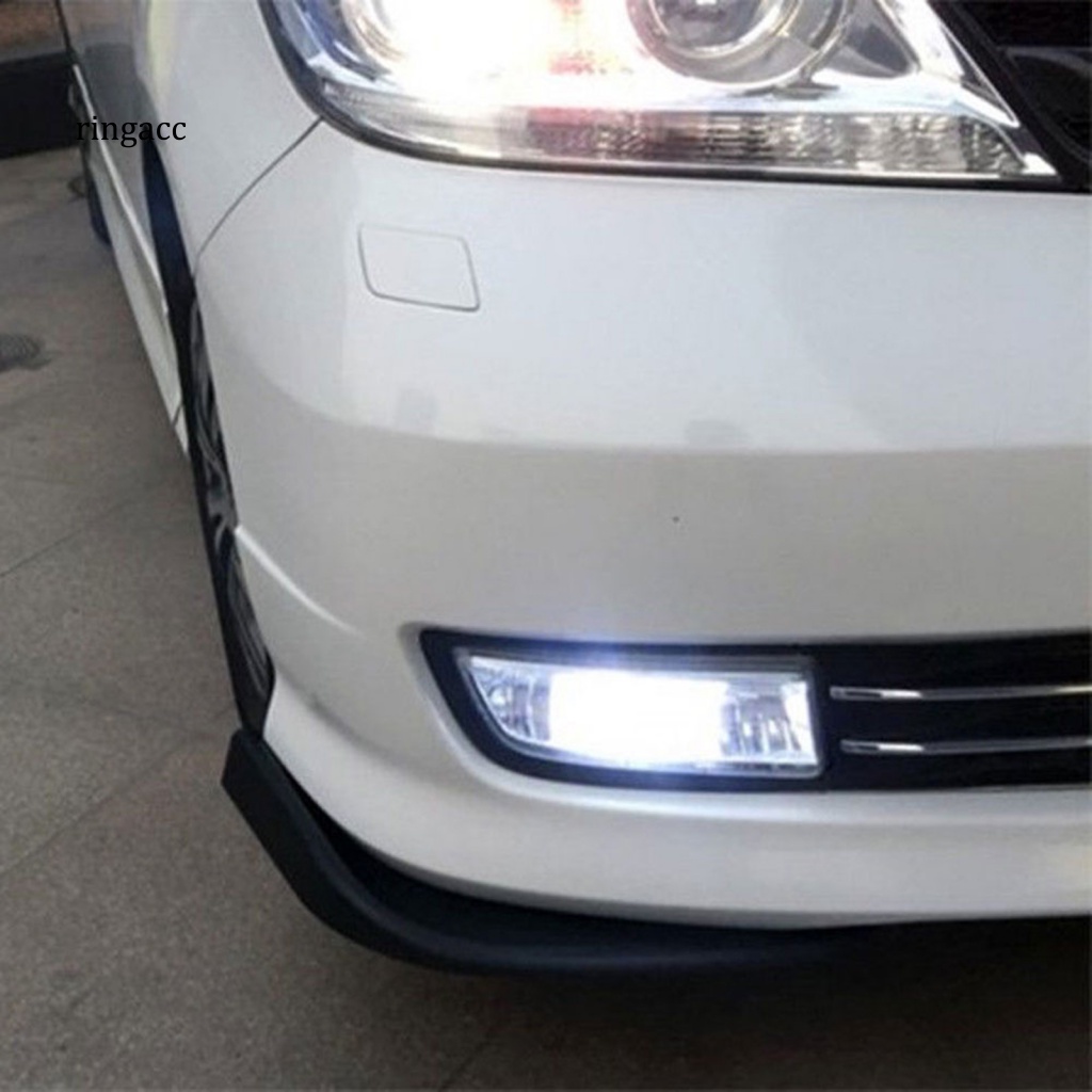 2 Phụ Kiện Cản Trước Xe Hơi Bằng ABS Màu Đen Chống Nước Chống Trầy Xước