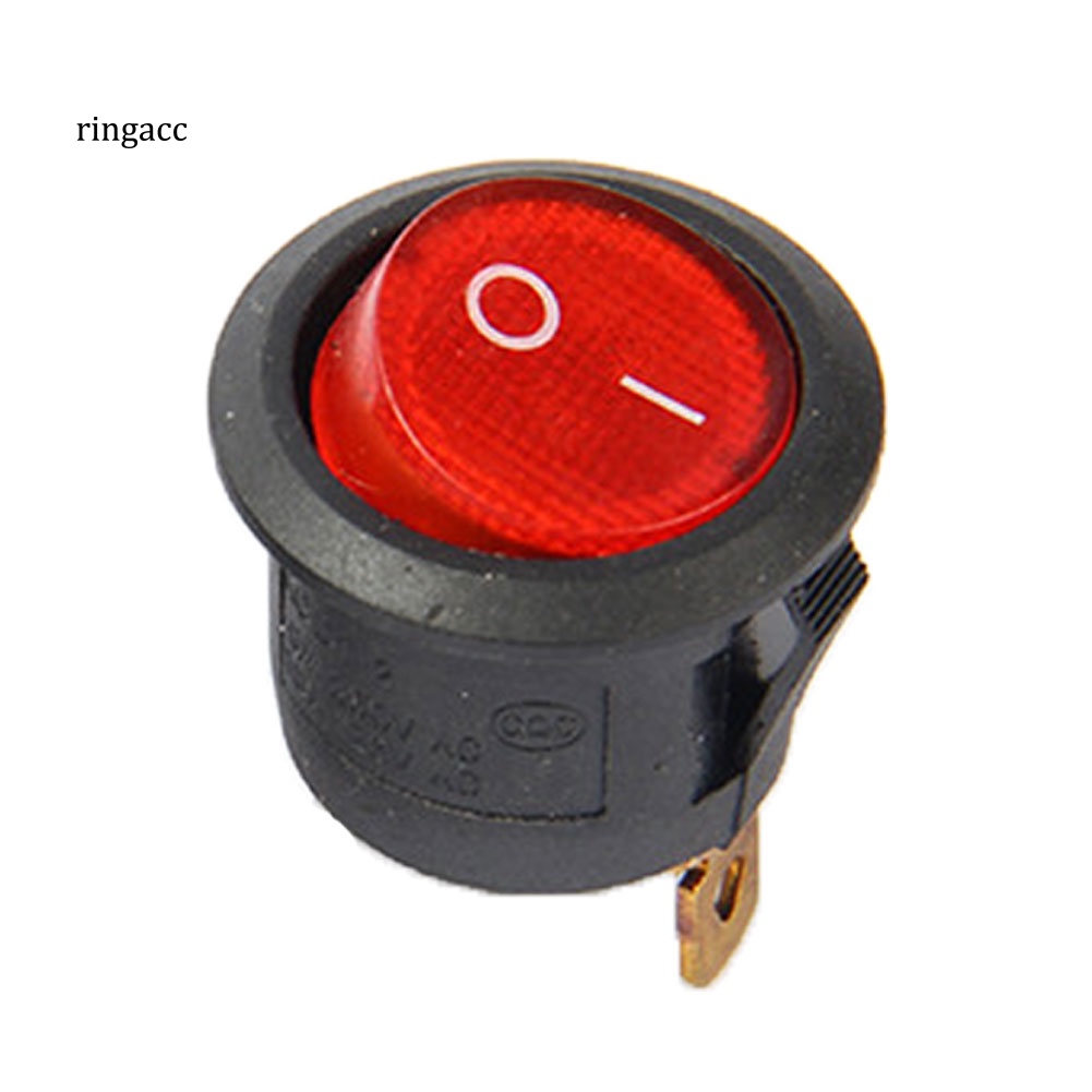 Công Tắc Tròn RGA 12V DC 20A 20mm Cho Đèn Tín Hiệu