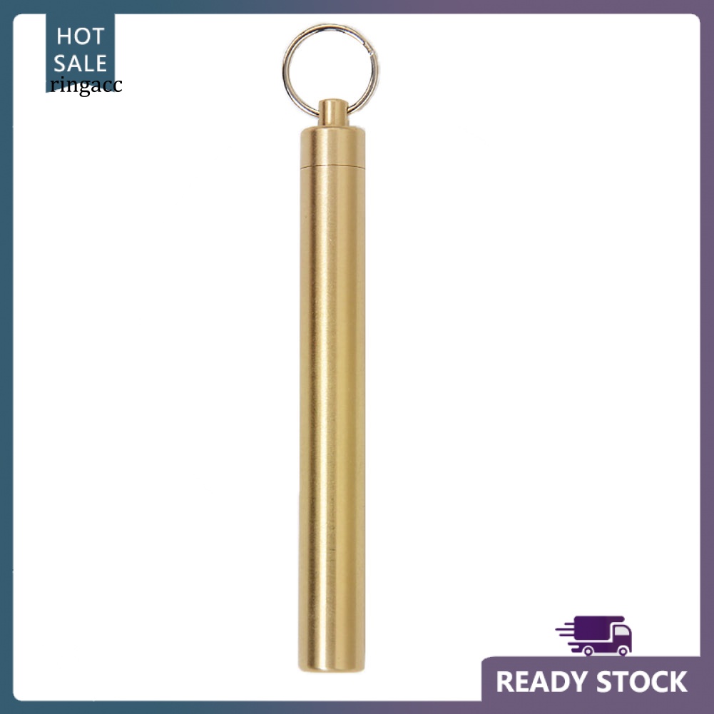 Hộp Đựng Tăm Xỉa RGA Mini Bằng Đồng Thau Chống Thấm Nước