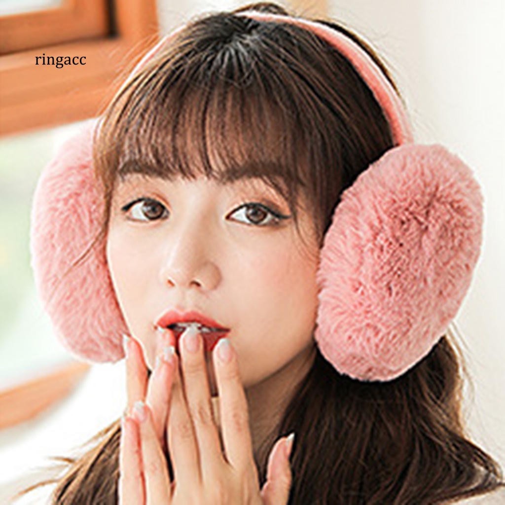 Chụp Tai Giữ Ấm Bằng Vải Lông Mềm Mại Có Thể Gấp Gọn Cho Nam Và Nữ