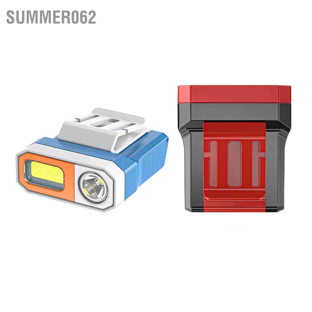 Summer062 TD 1139 Đèn pha cảm ứng Ánh sáng mạnh pin kẹp mũ siêu cho cắm trại câu cá