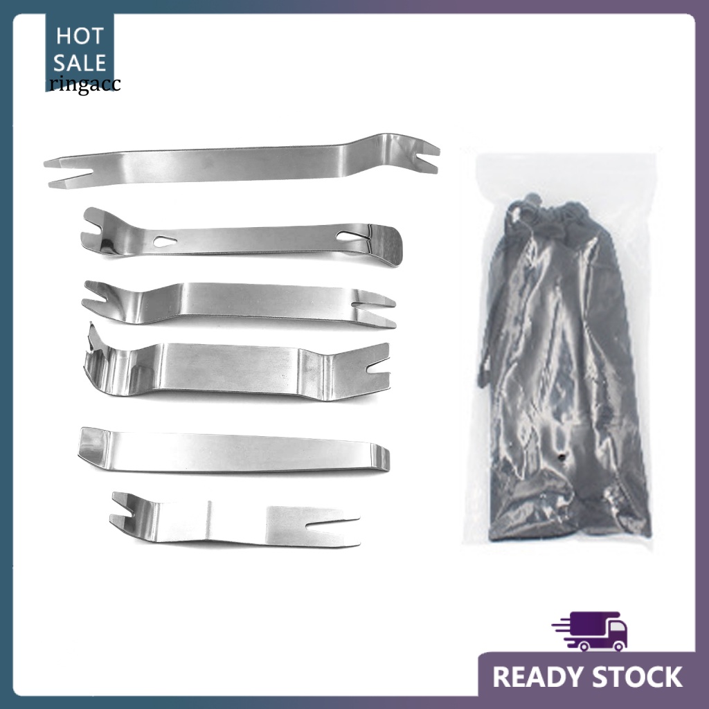 Set 6 Dụng Cụ Tháo Lắp Âm Thanh Bằng Thép Không Gỉ Cho Xe Hơi