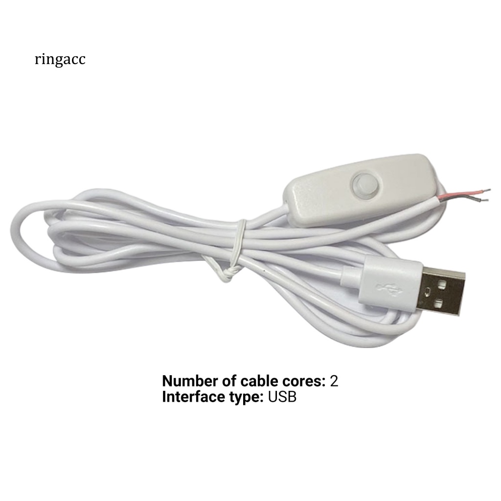 Rga Dây Công Tắc Nguồn Nối Dài Cổng USB Chịu Nhiệt Độ Cao Cho Đèn LED