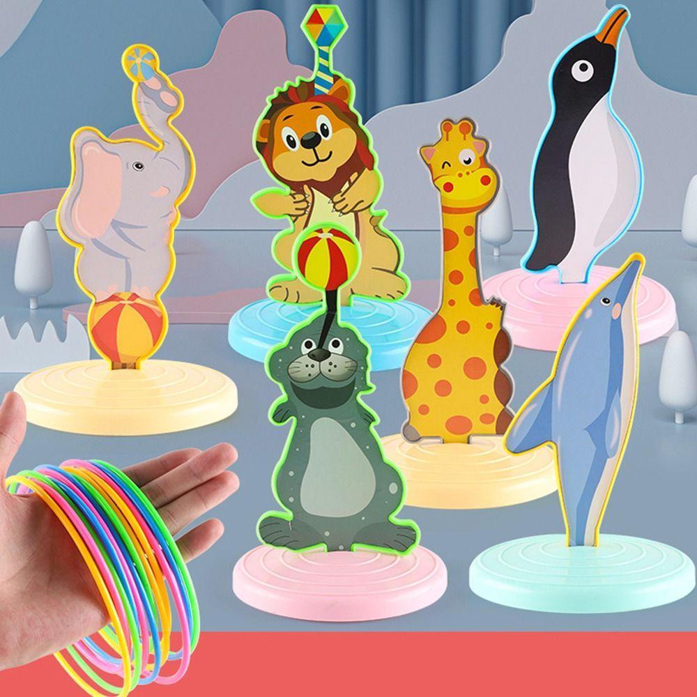 AVALENTINE Đồ Chơi Ném Vòng Hình Sư Tử Biển Và Chim Cánh Cụt Sáng Tạo Vui Nhộn Cho Bé