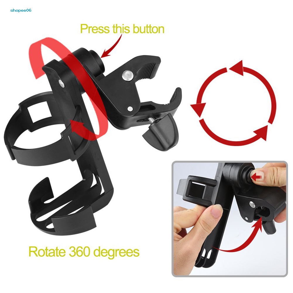 Giá Đỡ Bình Nước Xoay 360 Độ Cho Xe Đạp Leo Núi