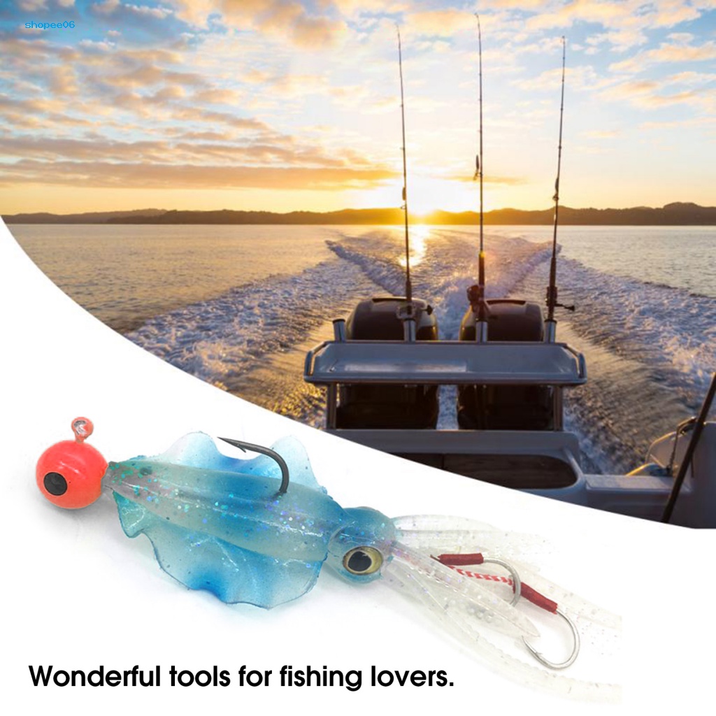 Mồi Câu Cá Giả Hình Bạch Tuộc Dạ Quang 13cm 25g Tự Nhiên Không Dễ Vỡ