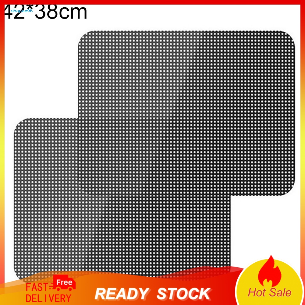 Bộ 2 Tấm Phim Lưới Dán Cửa Sổ Xe Hơi Chống Nắng Cách Nhiệt