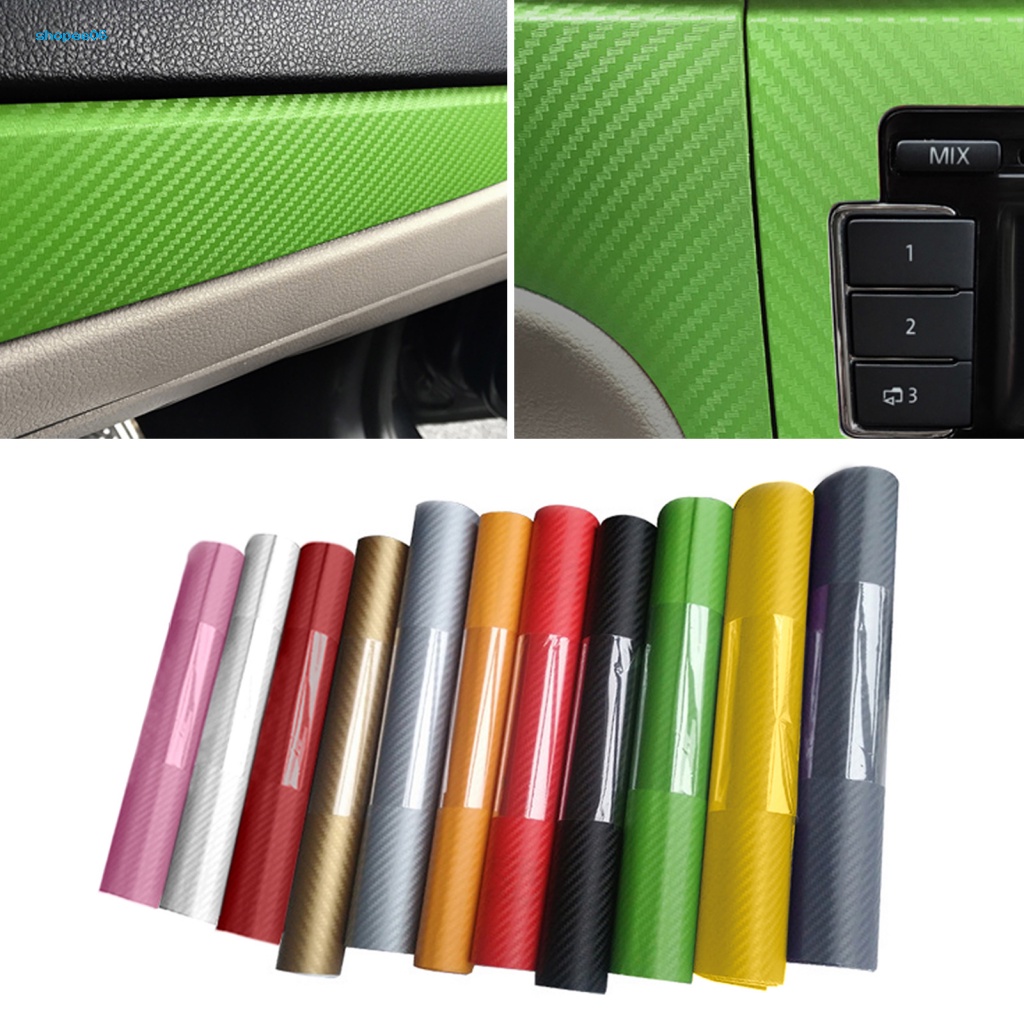 Miếng Dán Sợi Carbon 20x127cm Trang Trí Xe Hơi / Xe Máy DIY