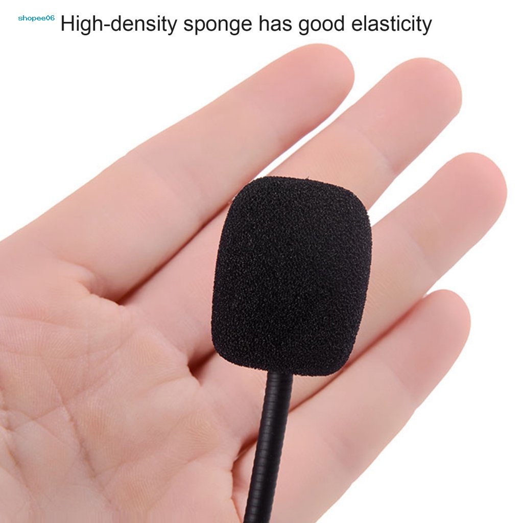 Set 10 Mút Xốp Mềm Chắn Gió Bọc Đầu Micro Thay Thế Cho Các Cuộc Họp