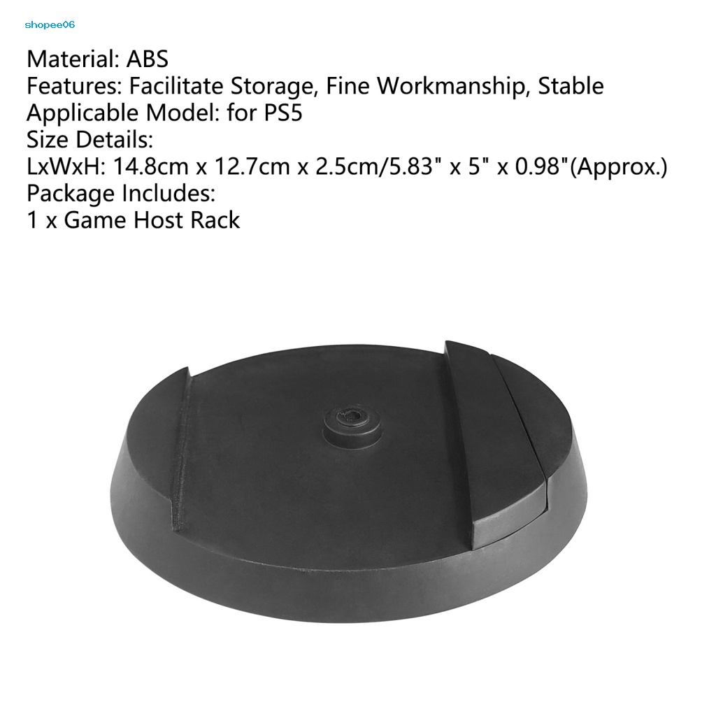 Giá Đỡ Máy Chơi Game PS5 Màu Đen Chống Mòn Chịu Nhiệt Thấp Tiết Kiệm Không Gian Dễ Lắp Đặt