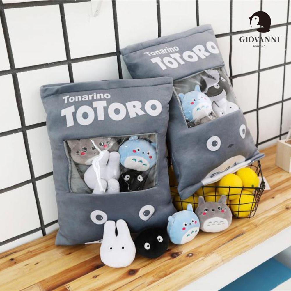 GIOVANNI Đồ Chơi Nhồi Bông Hình Totoro Mềm Mini 8 Quả Bóng