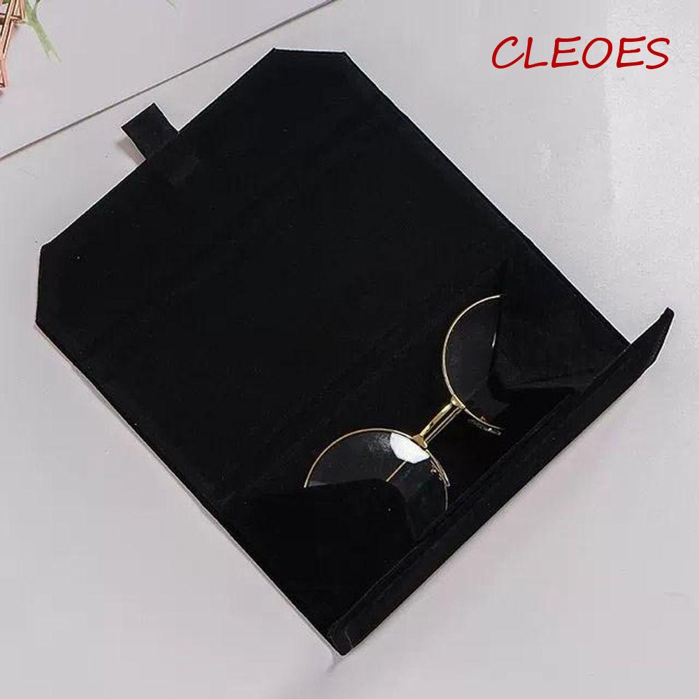 CLEOES Vỏ Bọc Bảo Vệ Mắt Kính Bằng Nhung Gấp Gọn Được Tiện Lợi Ốp