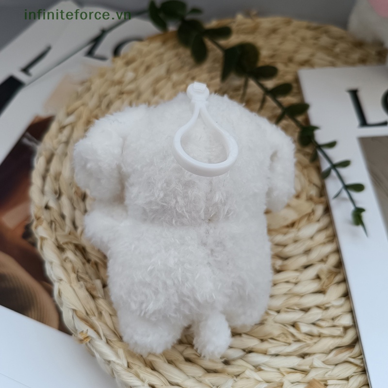 Thú Nhồi Bông Hình Chú Chó Line Dễ Thương Treo Móc Khóa Trang Trí Xe Hơi