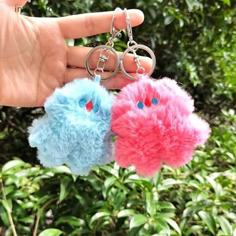 Móc Khóa Hình Quái Vật Nhồi Bông Dễ Thương