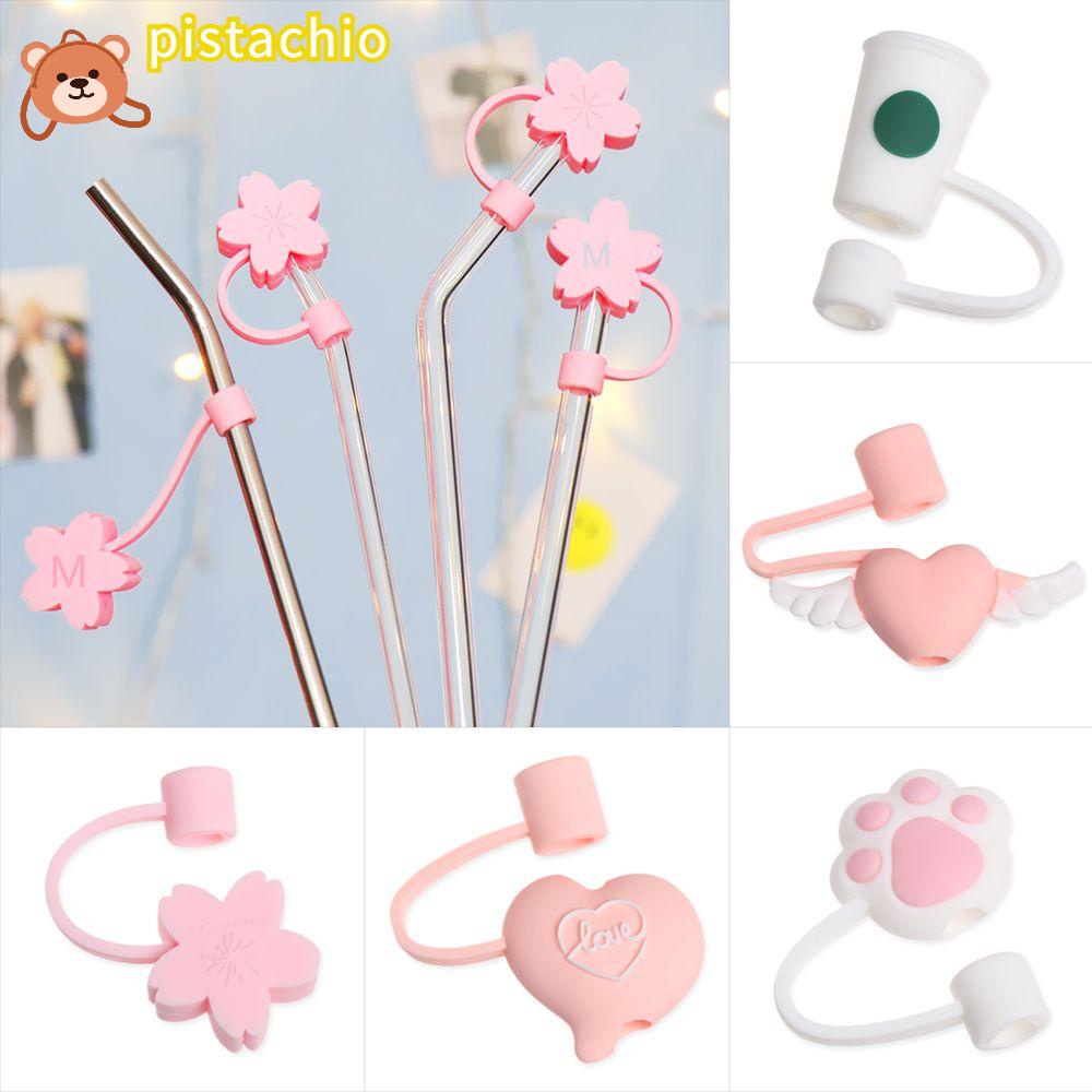 PISTA 1 Ống Hút Silicone Chống Văng Có Thể Tái Sử Dụng