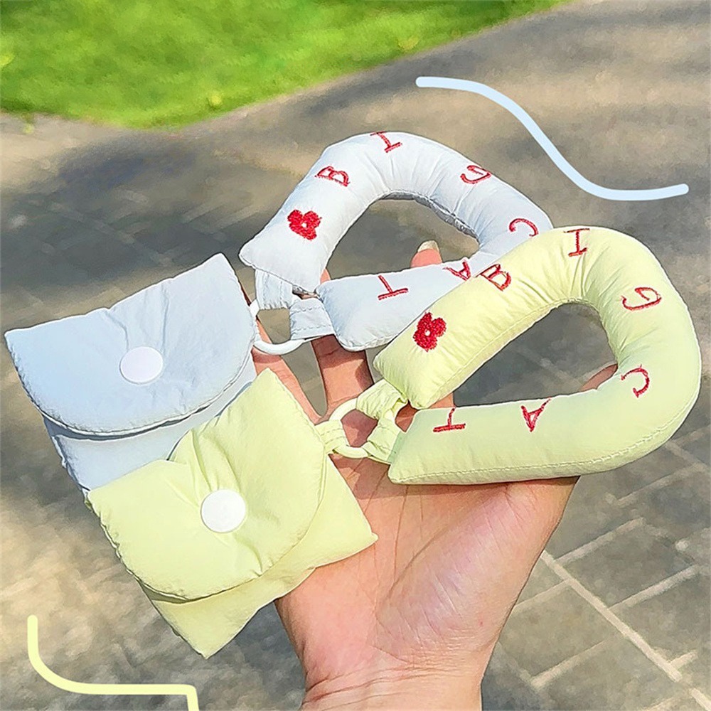 Vỏ Bảo Vệ Tai Nghe Không Dây Ins Wind Soft Túi đựng Tai Nghe Chống Rơi Túi Vải Cầm Tay Qiqimall_vn