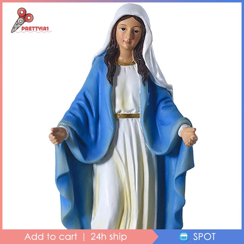 Đồ trang trí Tượng Mary Bằng Nhựa Resin Để Bàn Trang Trí Nhà Cửa / Văn Phòng / Khách Sạn