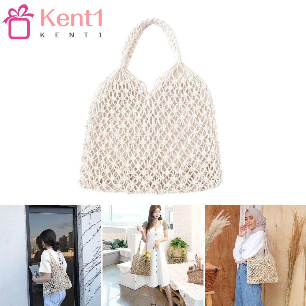 KENT1 Túi Tote Đi Biển Mùa Hè Không Cần Lớp Lót Lưới