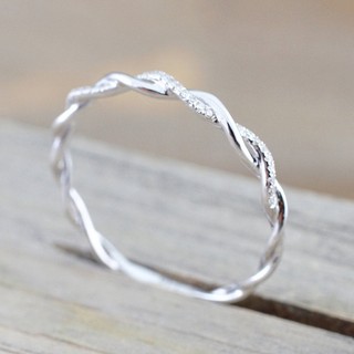 Nhẫn mạ vàng trắng đính đá thời trang