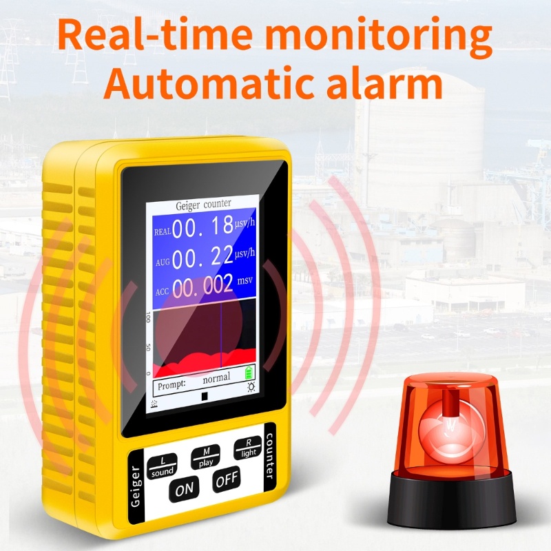 Li GeigerCounter Giám Sát Bức Xạ Cá Nhân Thời Gian Thực