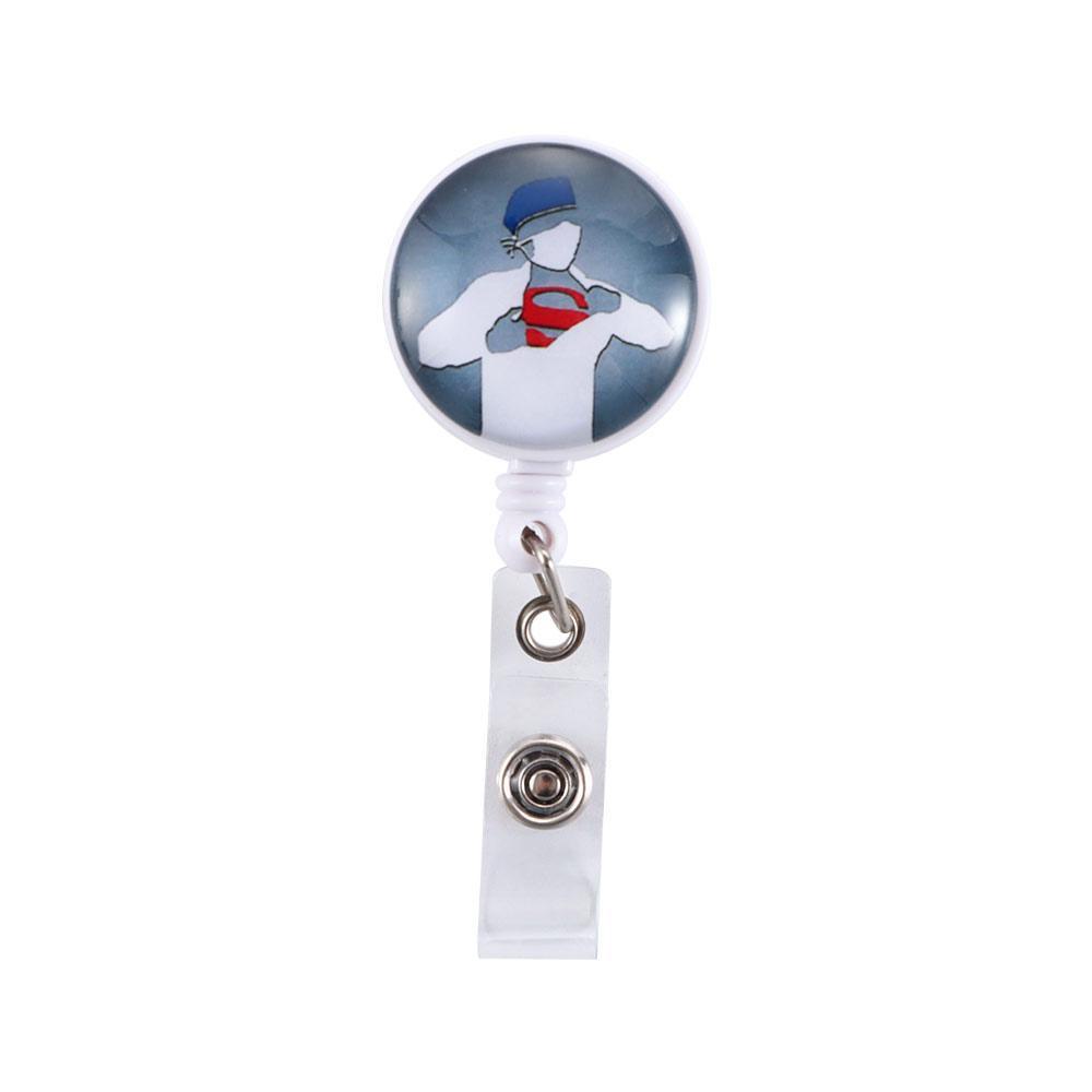 AUGUSTINE 1 Hộp Đựng Thẻ Tên Bác Sĩ Y Tá Hoạt Hình Đáng Yêu Có Thể Thu Gọn Ốp