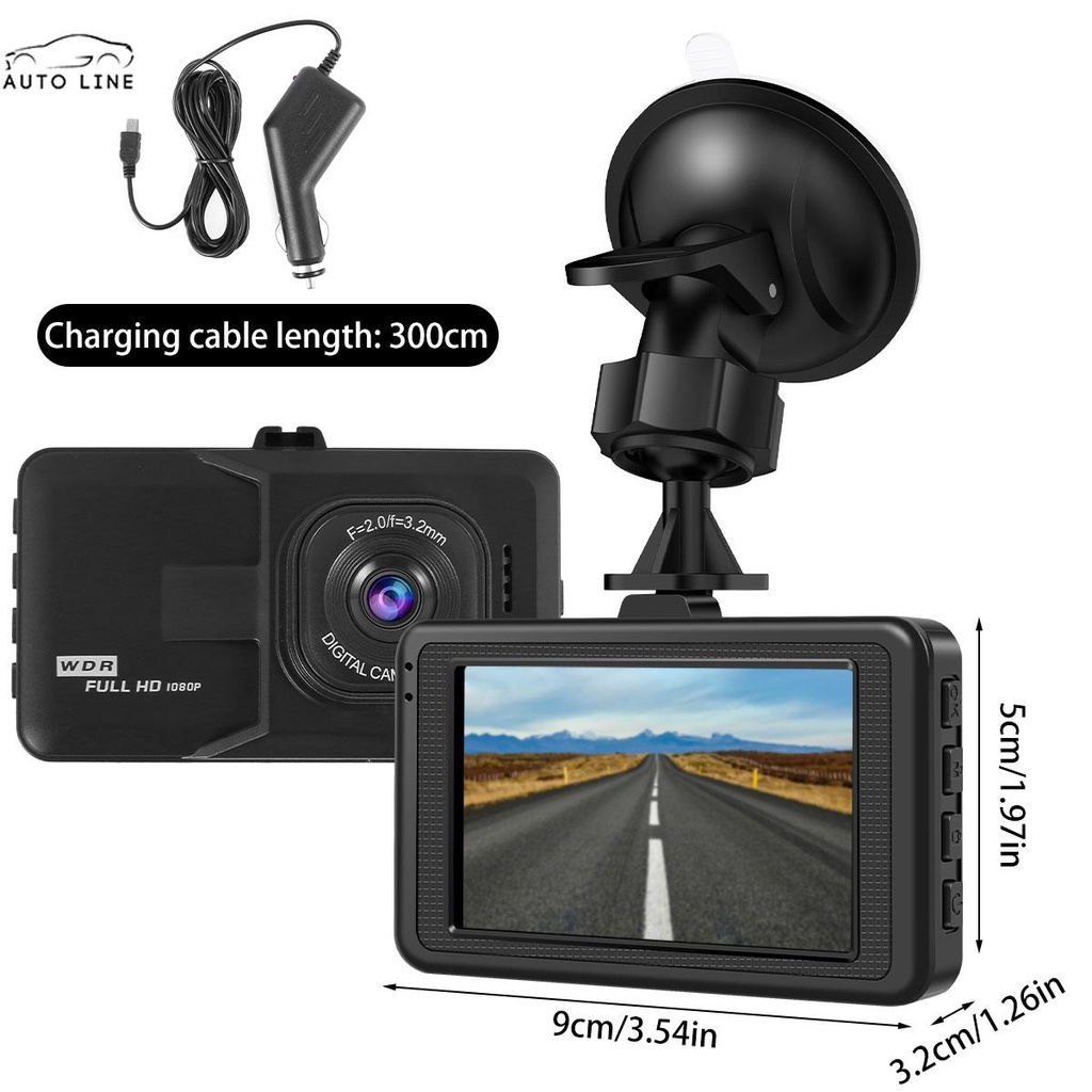 Camera Hành Trình Thông Minh 1080P HD Màn Hình LCD 3 &quot;SHOPCYC1386 Cho Xe Hơi