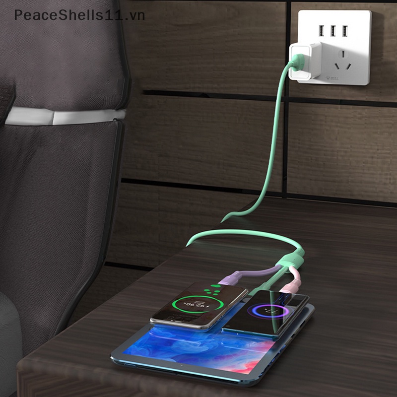 Dây Cáp Sạc Nhanh 3 Trong 1 Cho Apple / Android / TYPE-C