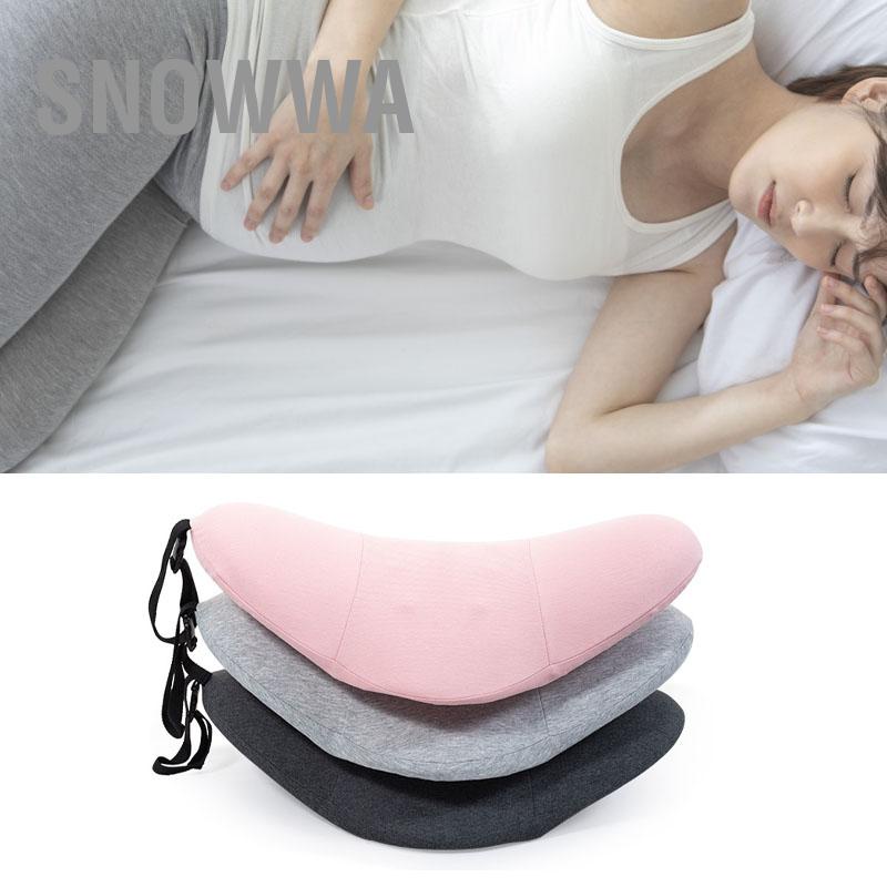 Snowwa Gối Hỗ Trợ Thắt Lưng Cotton Mút Ergonomic Đường Cong Phù Hợp Với Massage Cột Sống Các Điểm Eo Dưới