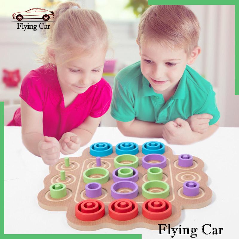 Bộ Bàn Cờ Ngón Chân Bằng Gỗ Dành Cho Trẻ Em