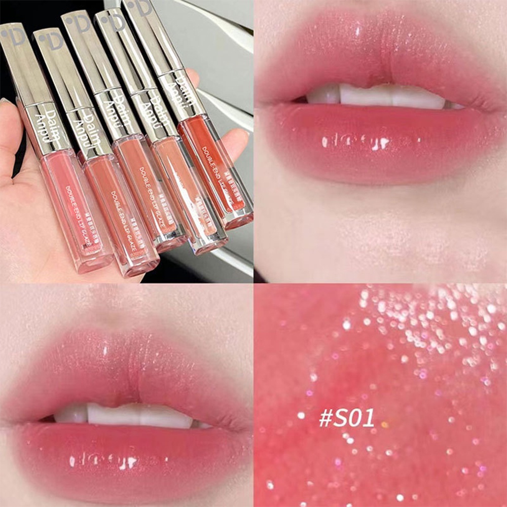 Son Môi Dạng Thạch 2 Trong 1 Chống Nước Lâu Trôi Không Dính Cốc Hiệu DAIMANPU Dành Cho Nữ