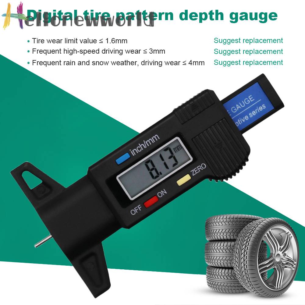 Đồng Hồ Đo Độ Dày Lốp Xe Hơi 25mm Chuyên Dụng